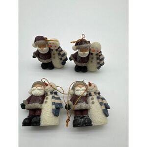 Santa and snowman ornament. 4